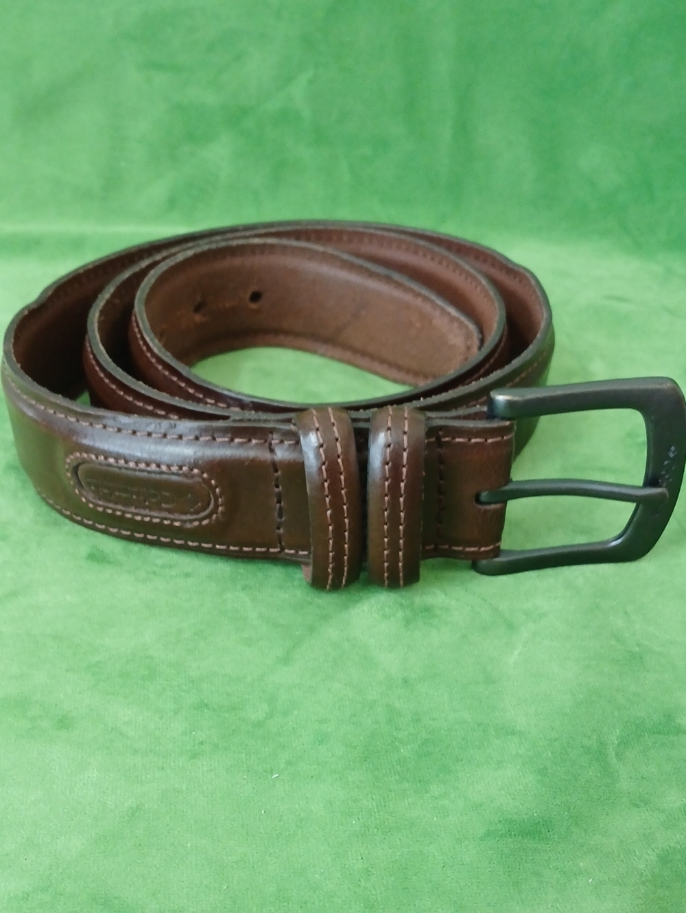 Columbia Classic Brown Leather Men's Belt 40
